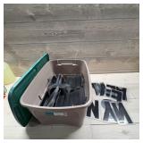 Large Set Clear Plastic Stencil Letters