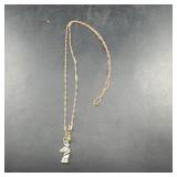 Sterling Silver Bear Pendant Necklace