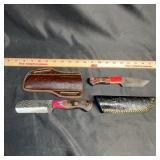 Custom Knives With Decorative Handles, Sheaths