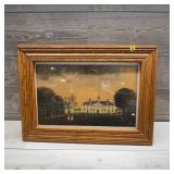 Mount Vernon West Front Print, Framed