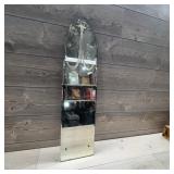 Etched Glass Wall Mirror with Art Deco Motif