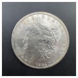 1884 O Morgan Silver Dollar United States