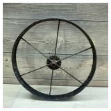 Antique Cast Iron Spoked Wheel