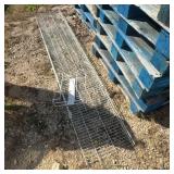 White Metal Wire Shelf With Mounting Bracket
