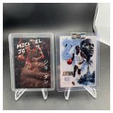 Michael Jordan Custom Trading Card Pair