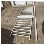 White Metal Railing Sections 82x36