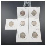 1920-1930 Buffalo Nickel Group, 7 Coins