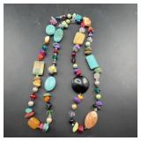 Semi-precious Gemstone Bead Necklace