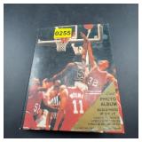 Photo Album With 1980s Sports Memorabilia Cards