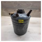Metal Oil Can With Wood Handle and Spout