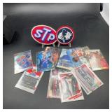 NASCAR Trading Cards Lot With STP Patches