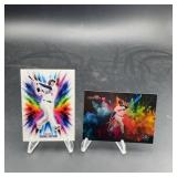 Two 2026 custom color blast baseball cards players