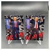 Donald Trump Custom Blast Trading Cards Pair