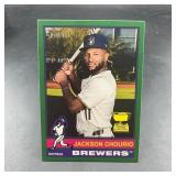 Jackson Chourio Topps Heritage Rookie Card