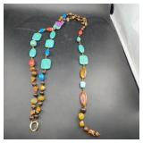 Stone Bead Necklace With Turquoise