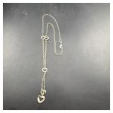 Tiffany & Co. 925 Silver Open Heart Necklace