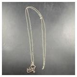 Sterling Silver Necklace With Party Pendant