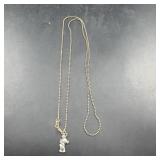 Sterling Silver Necklace With Snoopy Pendant