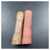 2 Rolls Lincoln Wheat Pennies 1959-d Unsearched