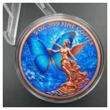 5 oz .999 Fine Copper Colorized Round