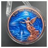 5 oz .999 Fine Copper Art Round, Colorized