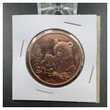 2012 .999 Fine Copper 1 Oz Panda Round