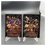 Two 2026 custom football cards uptowns Steelers an