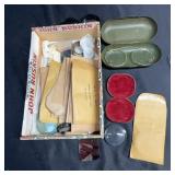 Optical Lens Lot With Eyepiece Parts & Spectacles