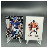 2 Custom Football Cards: Jaxson Dart & Bo Nix