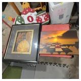 Framed Leaf Print & Shoshana Epstein Art Print