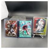 3 numbered Football Cards: Judkins, Johnson, Holla
