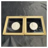 Pair Framed Bas-relief Cherub Plaques