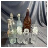 Lot Glass Bottles And Apothecary Jars