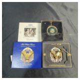 White House 2017 And Army Christmas Ornaments