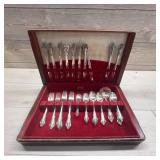 1847 Rogers Bros Silverplate Flatware Set in Case