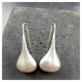 Mexican Sterling Silver Teardrop Earrings 925