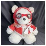 Santa Bear 1987 Plush With Pilot Outfit
