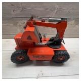 Tinny Toys Red Tin Excavator Construction Toy