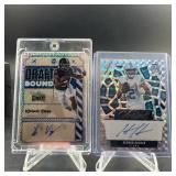 Kimani Vidal & Hendon Hooker Auto Cards Pair