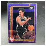 2026 Topps Chrome Jalen Johnson 44/75 Card