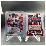Jalon Walker & Brevin Jordan Autograph Cards