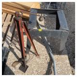 Mechanical Farm Jack With Heavy-Duty Steel Stand