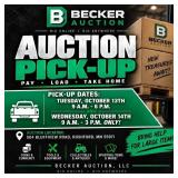Pick-up: Tuesday, October 13th: 9 A.m.-6 P.m. & We