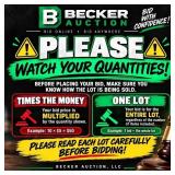 Please Watch Your Quantities - Make Sure You Know