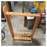 Wooden Freestanding Gun Rack for 8 Rifles