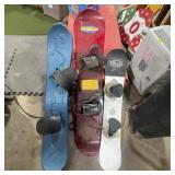 3 Snowboards With Bindings