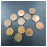 Canadian Cents and Nickel Coins Lot