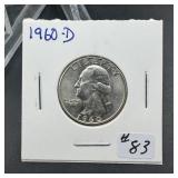 1960-D Washington Quarter - look UNC