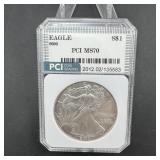 2000 Silver Eagle MS70 LISTS $3250