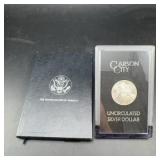 1881-CC Morgan Uncirculated Silver Dollar Boxed